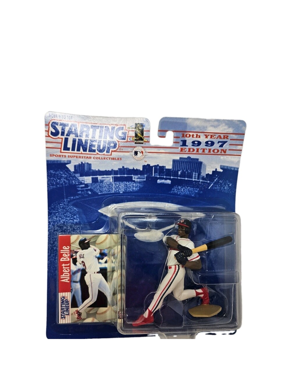 1997 Starting Lineup Albert Belle MLB Superstar Figure + Card Cleveland Indians